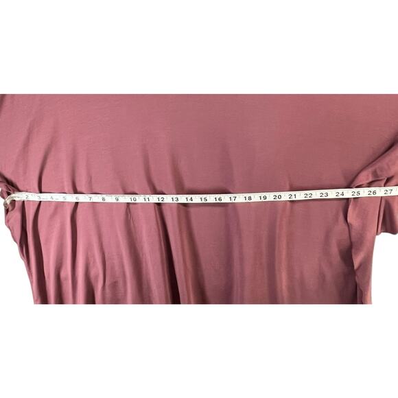 Garnet Hill Tunic Top Women M Burgundy Batwing Stretch Relaxed Feminine NEW - Picture 7 of 16